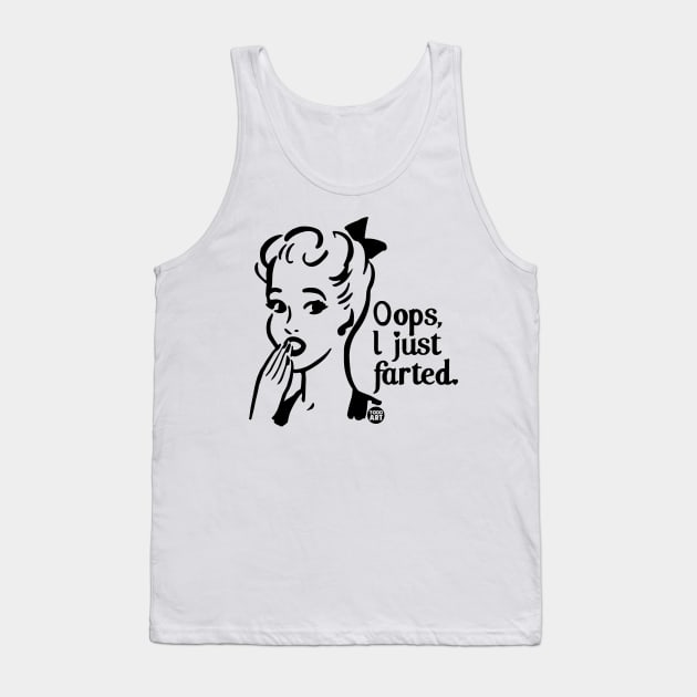 oops fart Tank Top by toddgoldmanart